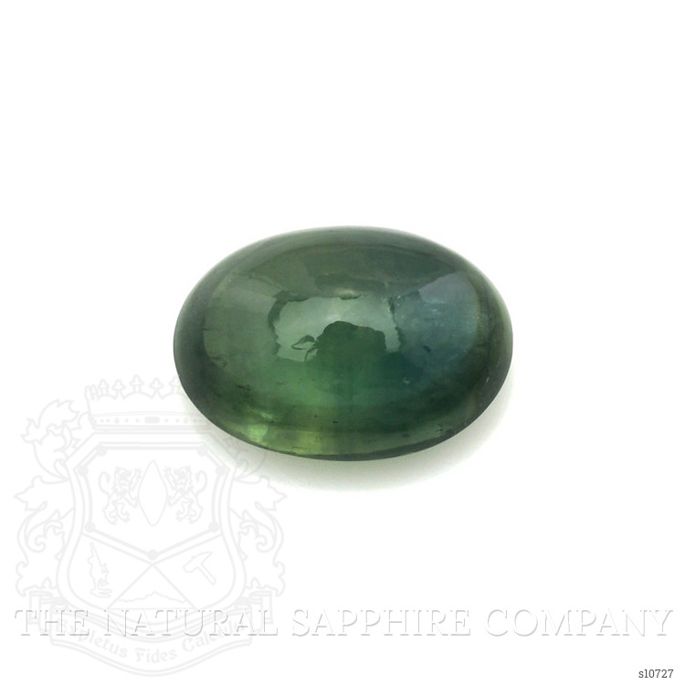 2.35 Ct. Green Cabochon Sapphire from Ceylon (Sri Lanka)