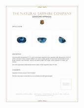 2.75 Ct. Sapphire from Ceylon (Sri Lanka) Appraisal