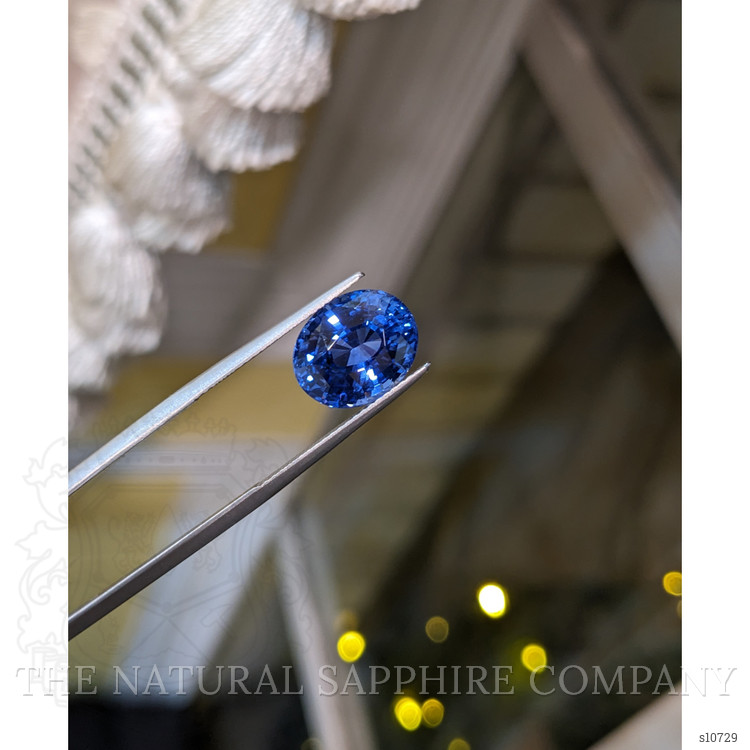 7.03 Ct. Blue Sapphire from Ceylon (Sri Lanka)
