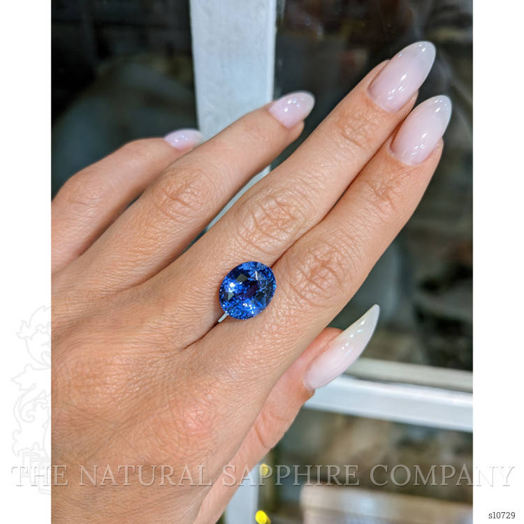 7.03 Ct. Blue Sapphire from Ceylon (Sri Lanka)
