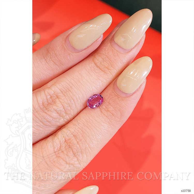 0.80 Ct. Pink Sapphire from Ceylon (Sri Lanka)