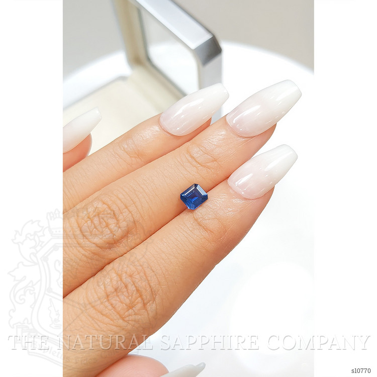 0.87 Ct. Blue Sapphire from Ceylon (Sri Lanka)
