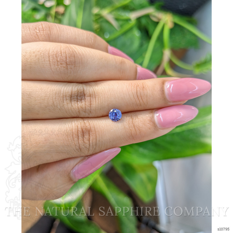 0.68 Ct. Blue Sapphire from Ceylon (Sri Lanka)