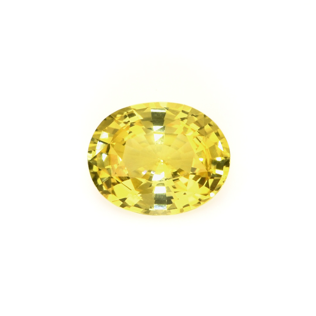 4.92ct unheated yellow sapphire