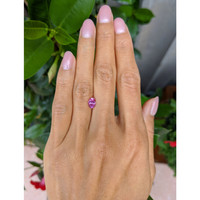 1.00 Ct. Purplish Pink Sapphire from Ceylon (Sri Lanka) Life Style