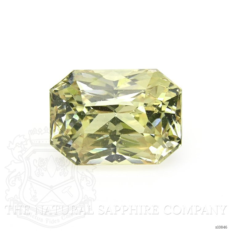 3.45 Ct. Greenish Yellow Sapphire from Ceylon (Sri Lanka)