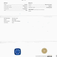 3.01 Ct. Blue Sapphire from Ceylon (Sri Lanka) Scan Report