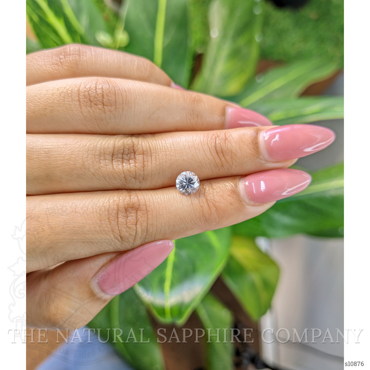 1.28 Ct. White Sapphire from Ceylon (Sri Lanka)