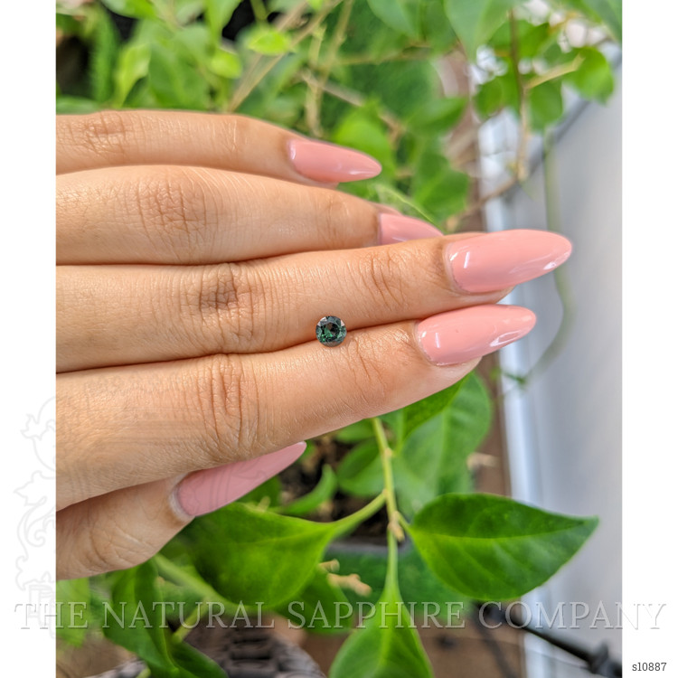 0.59 Ct. Bluish Green Sapphire from Madagascar