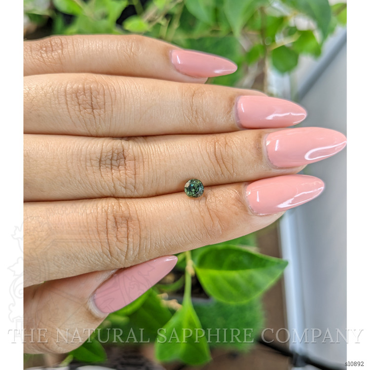 0.63 Ct. Bluish Green Sapphire from Madagascar