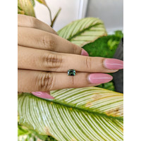 0.87 Ct. Green Sapphire from Madagascar Life Style