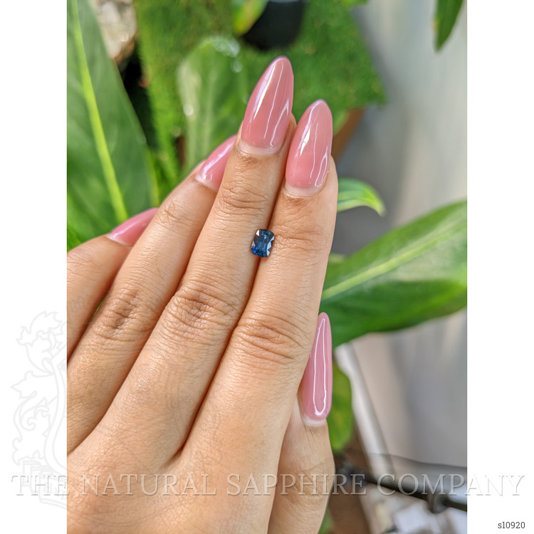 0.75 Ct. Greenish Blue Sapphire from Madagascar