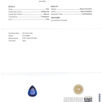 3.12 Ct. Blue Sapphire from Madagascar Scan Report