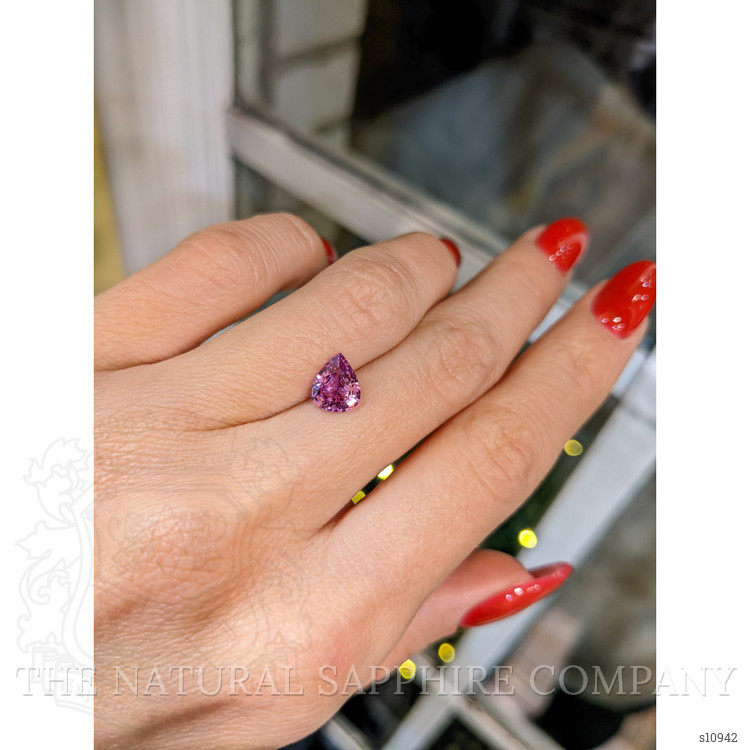 1.30 Ct. Purplish Pink Sapphire from Ceylon (Sri Lanka)