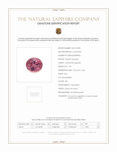 1.46 Ct. Purplish Pink Sapphire from Ceylon (Sri Lanka) Scan Report
