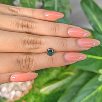 1.20 Ct. Bluish Green Sapphire from Madagascar Life Style