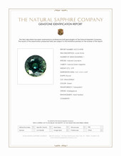 0.99 Ct. Green Sapphire from Madagascar Scan Report