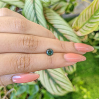 1.18 Ct. Green Sapphire from Madagascar Life Style