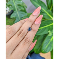 1.31 Ct. Greenish Blue Sapphire from Madagascar Life Style