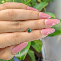 0.99 Ct. Green Sapphire from Madagascar Life Style