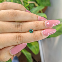 0.96 Ct. Green Sapphire from Madagascar Life Style