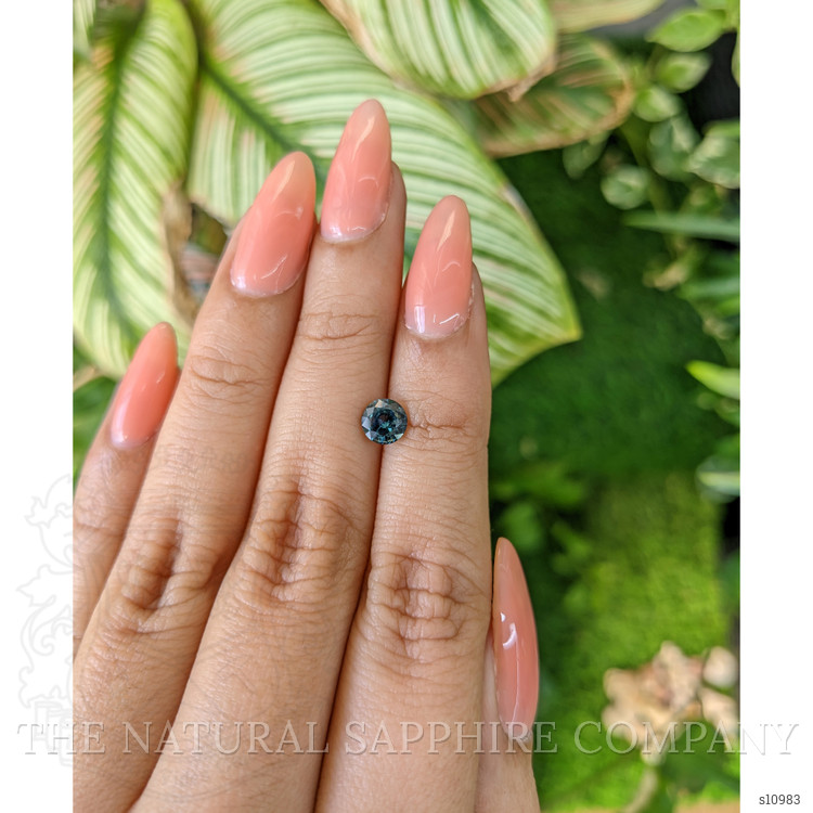 0.94 Ct. Greenish Blue Sapphire from Madagascar