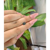 1.22 Ct. Greenish Blue Sapphire from Madagascar Life Style