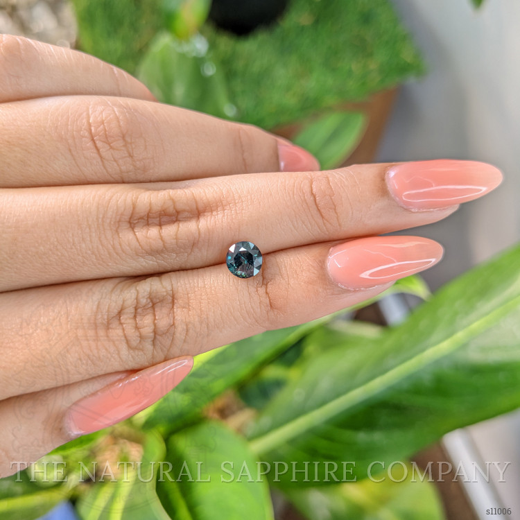 1.39 Ct. Greenish Blue Sapphire from Madagascar