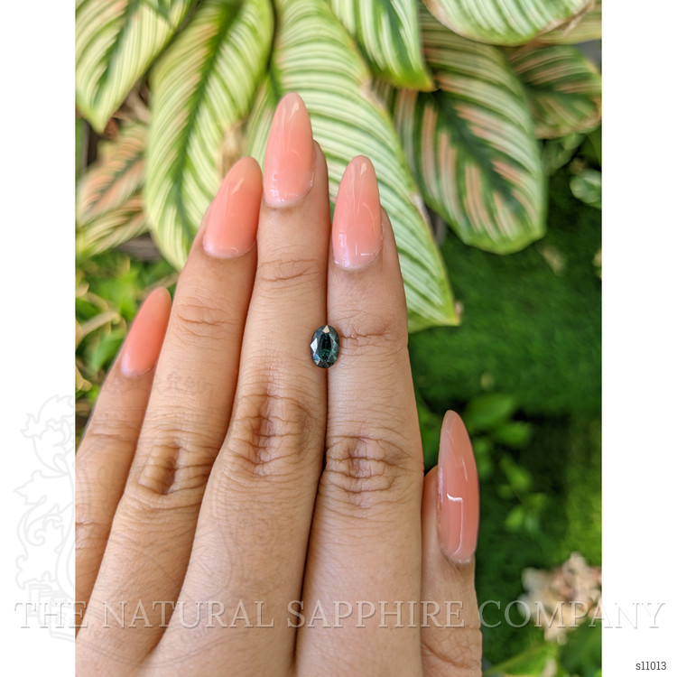 1.11 Ct. Greenish Blue Sapphire from Madagascar