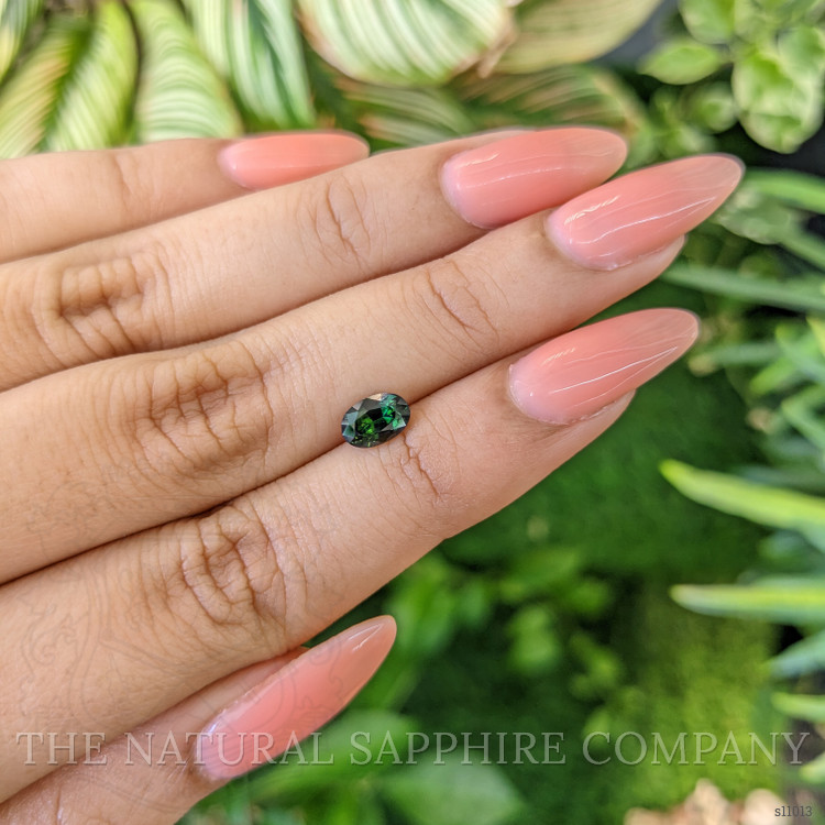 1.11 Ct. Greenish Blue Sapphire from Madagascar