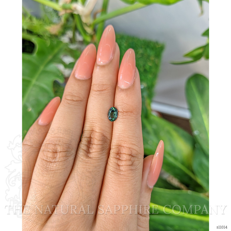 0.83 Ct. Bluish Green Sapphire from Madagascar