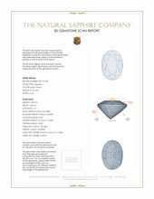 0.83 Ct. Sapphire from Madagascar 3 D Scan Report