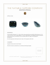 1.41 Ct. Sapphire from Madagascar Appraisal