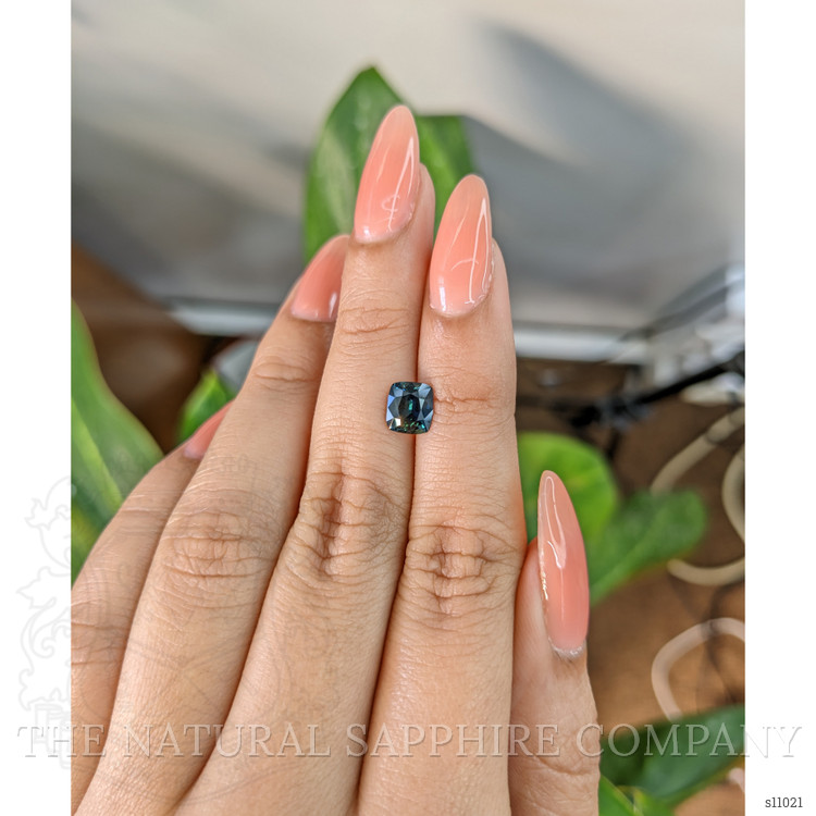1.41 Ct. Greenish Blue Sapphire from Madagascar