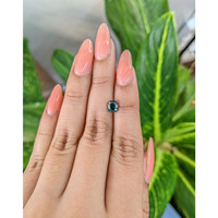 1.23 Ct. Green Sapphire from Madagascar Life Style