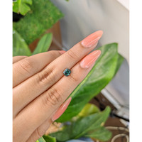 1.23 Ct. Green Sapphire from Madagascar Life Style