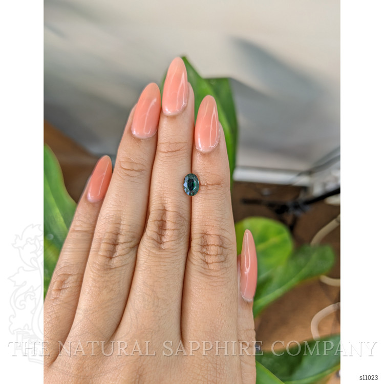 1.33 Ct. Bluish Green Sapphire from Madagascar