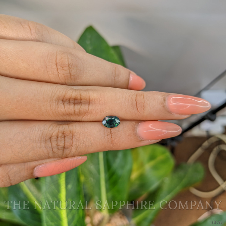 1.33 Ct. Bluish Green Sapphire from Madagascar