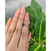 1.33 Ct. Bluish Green Sapphire from Madagascar Life Style