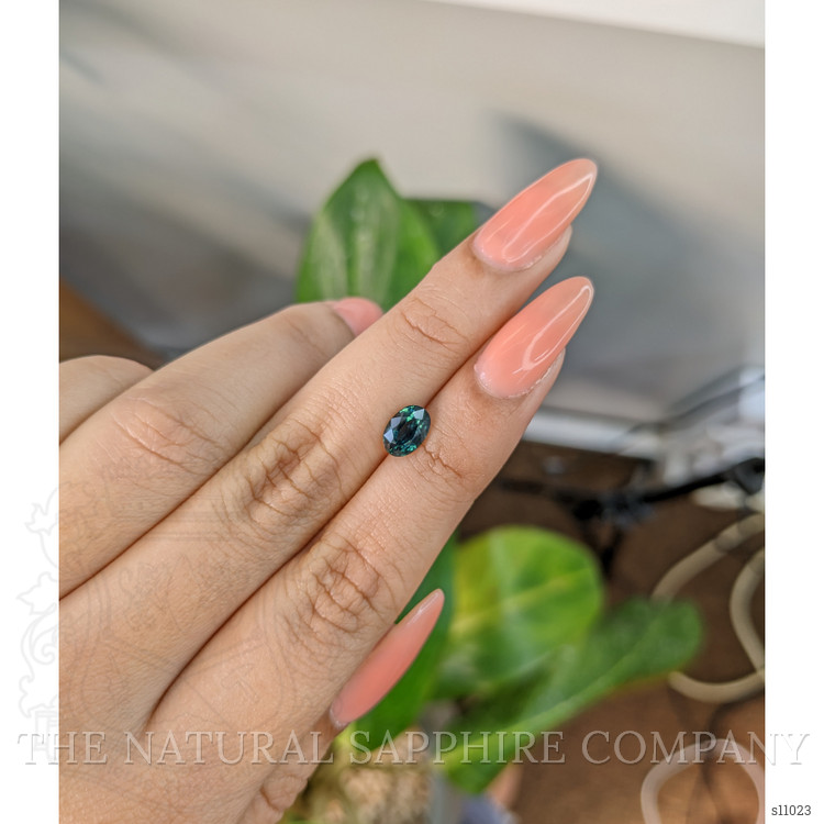1.33 Ct. Bluish Green Sapphire from Madagascar