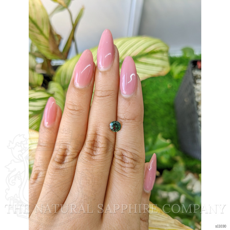 0.86 Ct. Bluish Green Sapphire from Madagascar