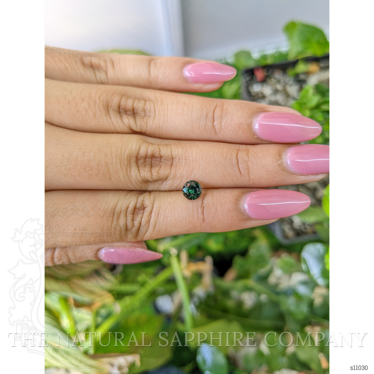 0.86 Ct. Bluish Green Sapphire from Madagascar