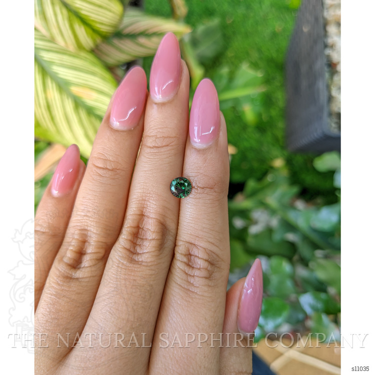 0.92 Ct. Bluish Green Sapphire from Madagascar
