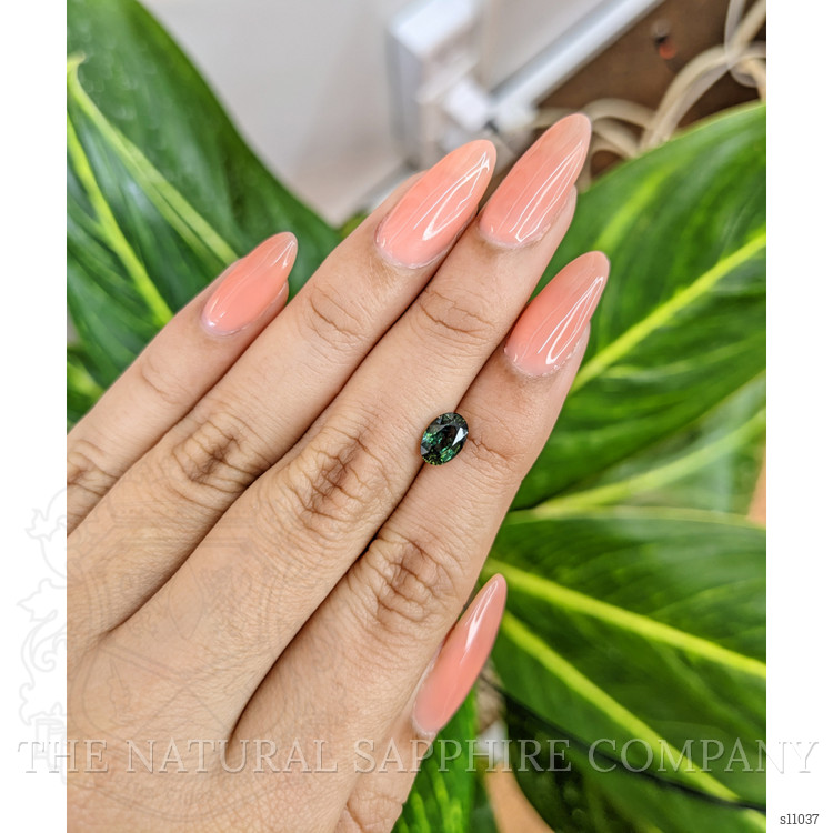 1.37 Ct. Green Sapphire from Madagascar