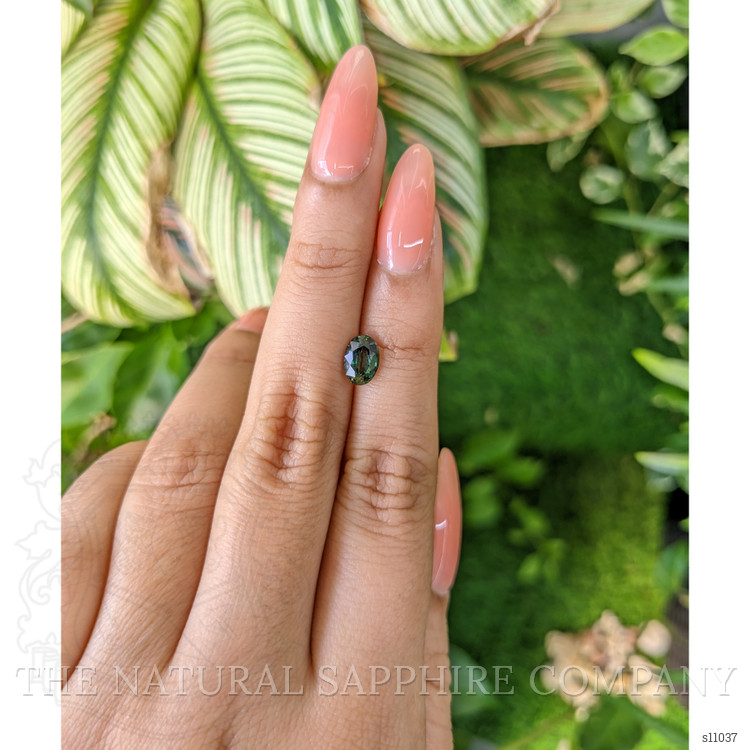 1.37 Ct. Green Sapphire from Madagascar