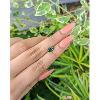 1.39 Ct. Green Sapphire from Madagascar Life Style