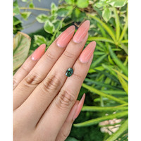 1.50 Ct. Green Sapphire from Madagascar Life Style