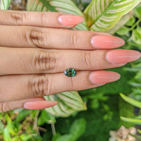 1.50 Ct. Green Sapphire from Madagascar Life Style