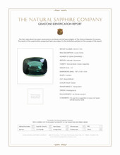 1.51 Ct. Bluish Green Sapphire from Madagascar Scan Report
