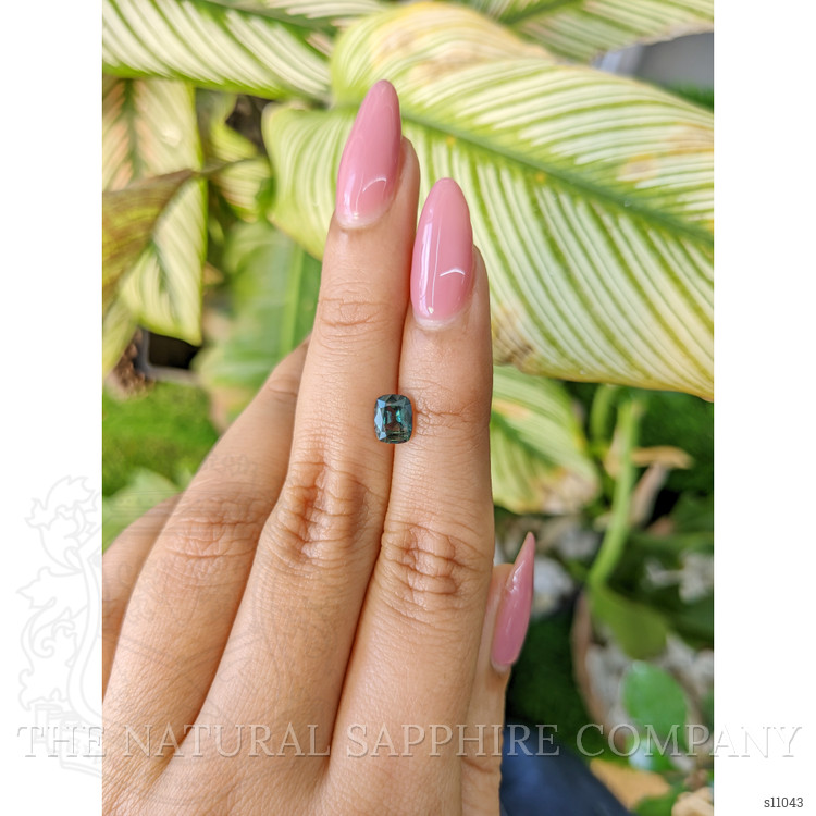 1.21 Ct. Bluish Green Sapphire from Madagascar